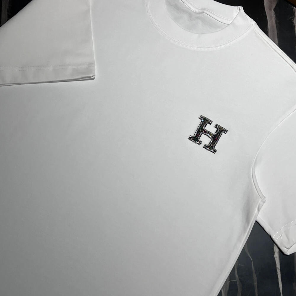 Exquisite Gem Embellished T‑Shirt