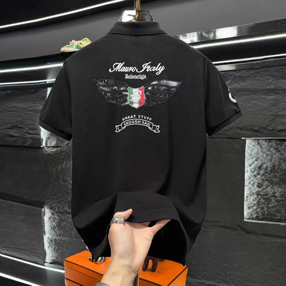 Wings Print Polo Shirt
