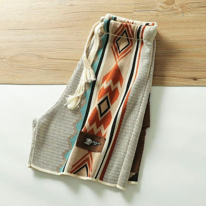 Ethnic Style Linen Shorts