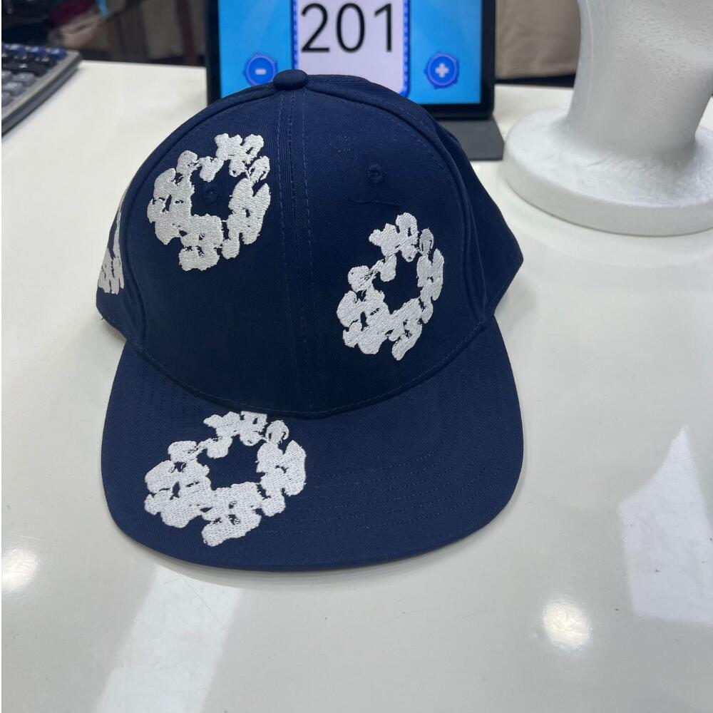 Flower Embroidered Baseball Cap