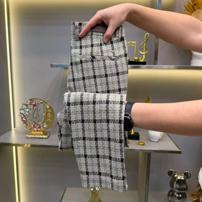 Plaid Business Casual Pants
