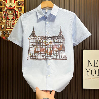 Castle Birdcage Print Shirt