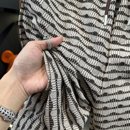 Wave & Side Stripe Casual Pants