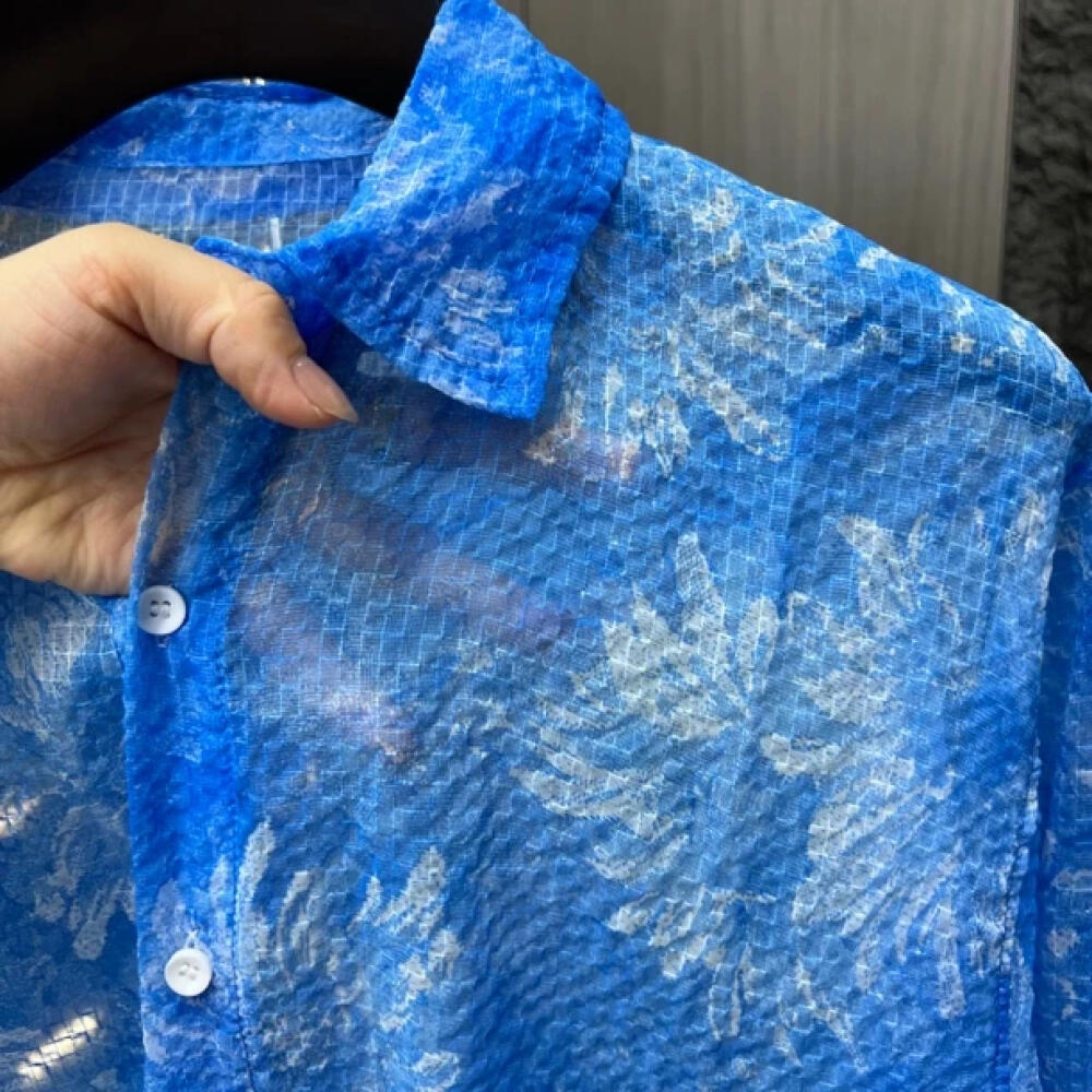 Floral Pattern Lightweight Shirt