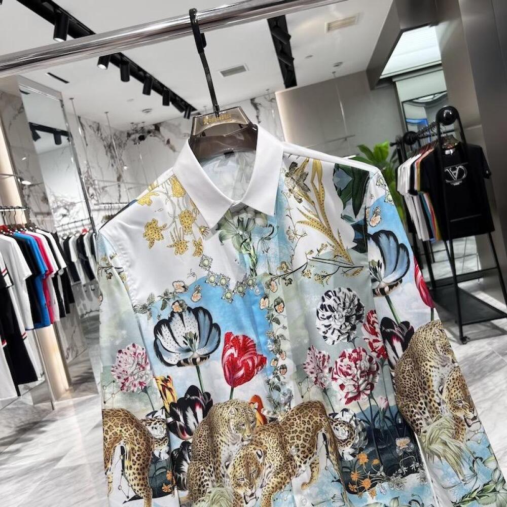Jungle Leopard Group Print Shirt
