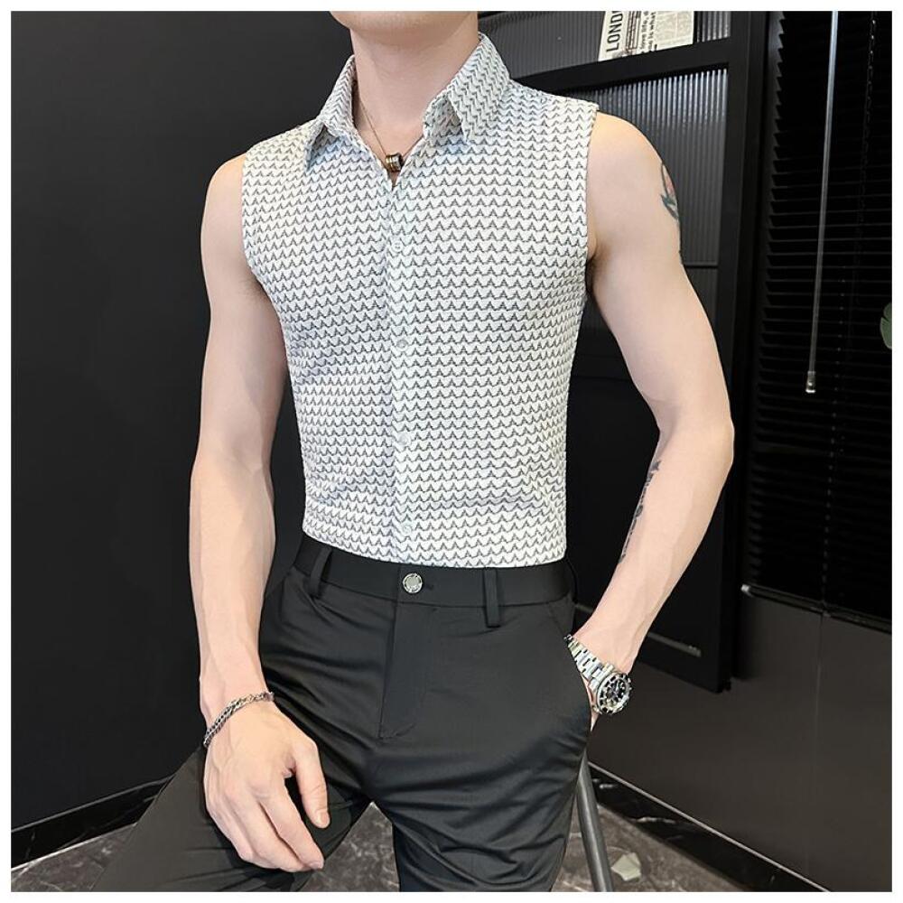 Collared Sleeveless Vest