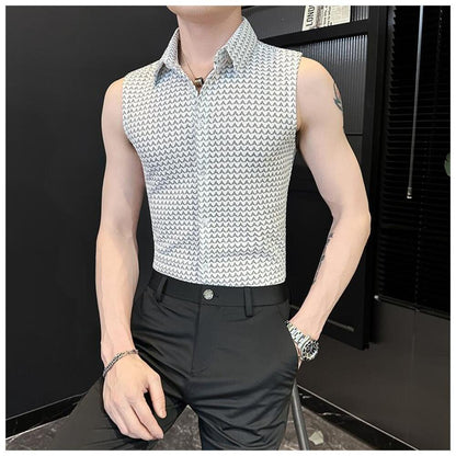 Collared Sleeveless Vest