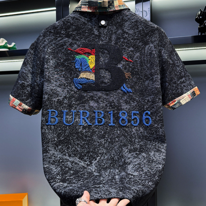 High-end embroidered polo shirt