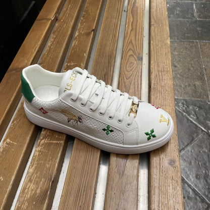 Subtle Bee Embroidered Casual Shoes