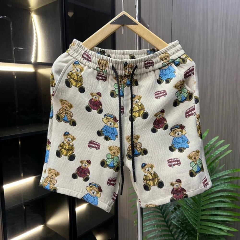 Bear Print Shorts