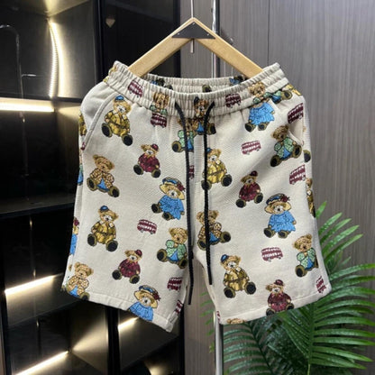 Bear Print Shorts