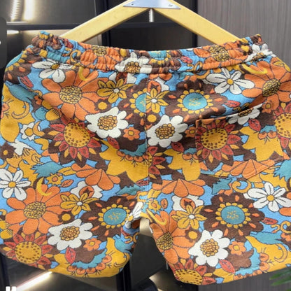 Orange Floral Two-Piece Set