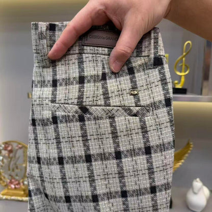Plaid Business Casual Pants
