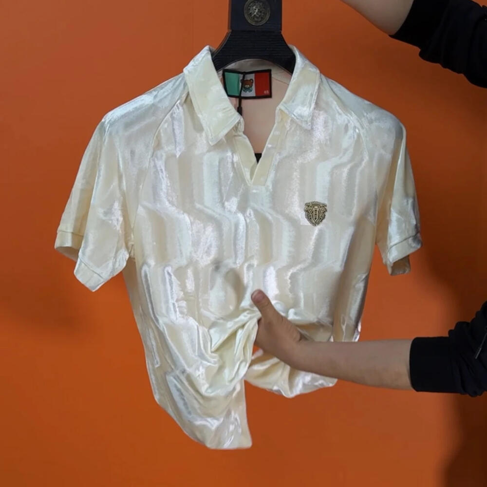 Subtle Embossed Luxury Polo Shirt
