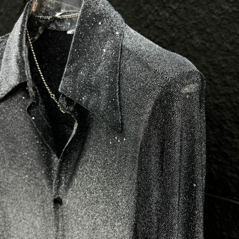 High-end starry sky short-sleeved shirt