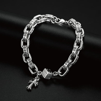 Dice & Cross Bracelet