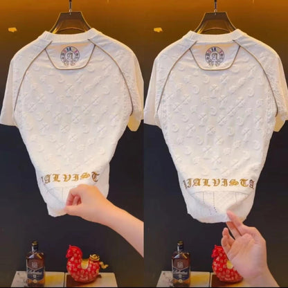 Colored Rune Embossed T-Shirt
