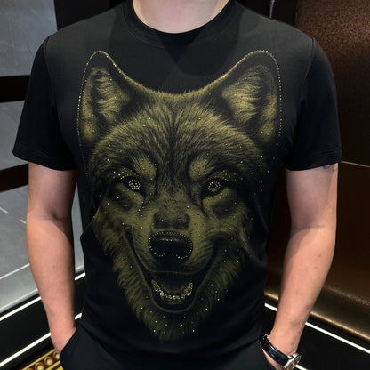 Wolf Head Sequin T-Shirt