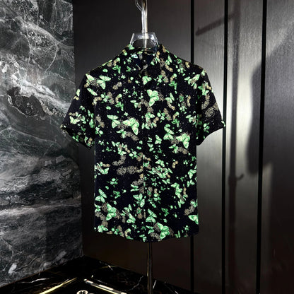 Green Psychedelic Butterfly Shirt