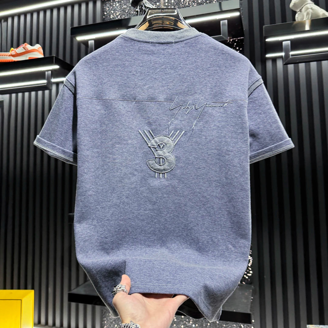 Number Embroidery Short Sleeve