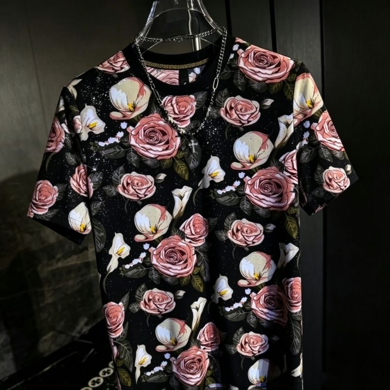 Pink Rose Graphic T-Shirt
