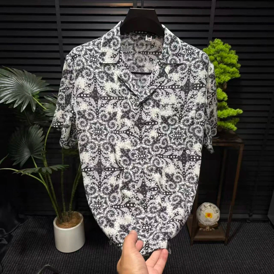 Black and White Pattern Shirt