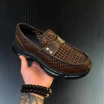 Woven Cushioned Breathable Casual Shoes