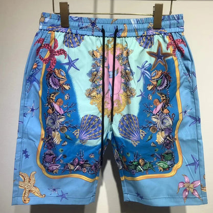 Sea Creature Print Shorts