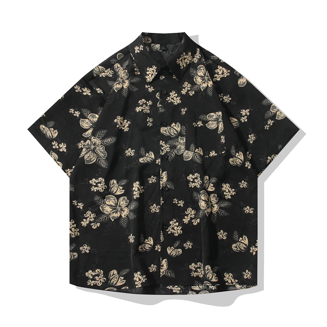 Black Base Bold Floral Shirt