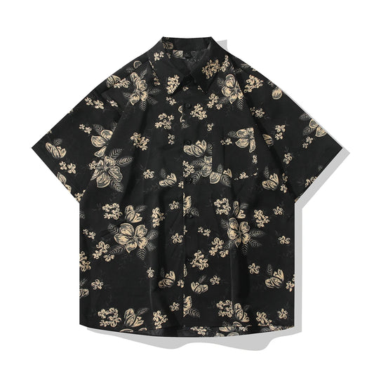 Black Base Bold Floral Shirt