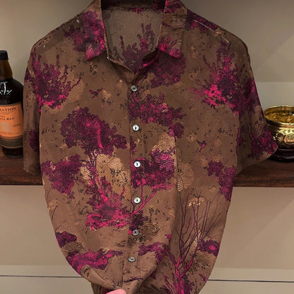 Tree Print Lightweight Shirt