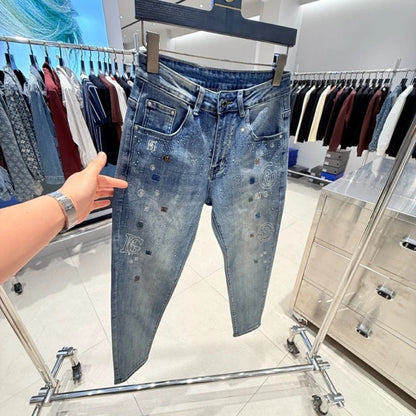 Light Luxury Rhinestone Jeans