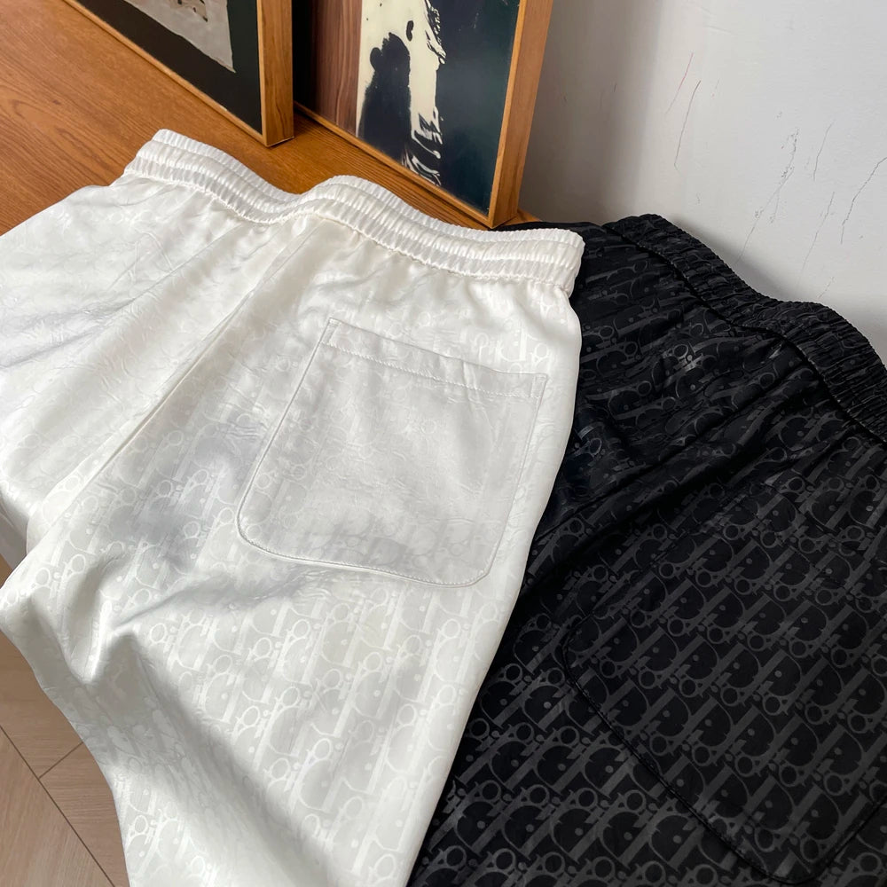 Subtle D‑Logo Casual Pants