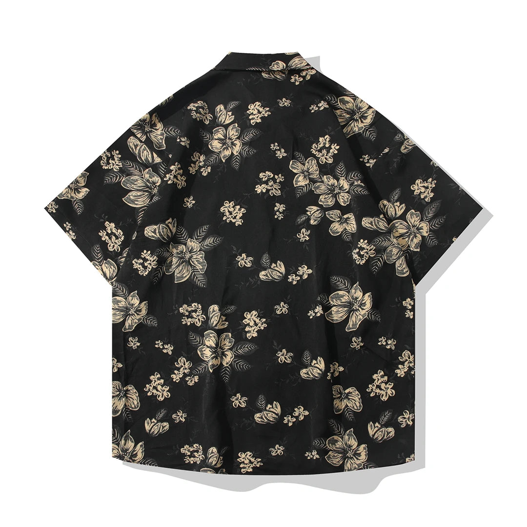 Black Base Bold Floral Shirt
