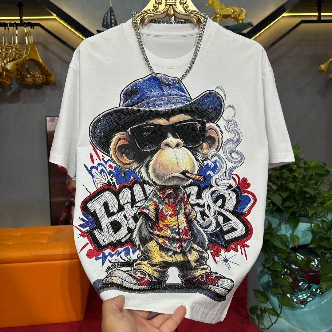 Monkey Rhinestone Shirt