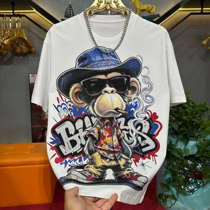 Monkey Rhinestone Shirt