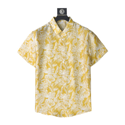 Yellow Base Luxury Casual Shirt