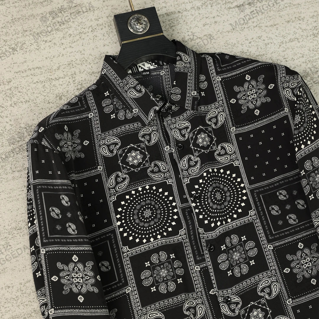 Retro Paisley Pattern Shirt