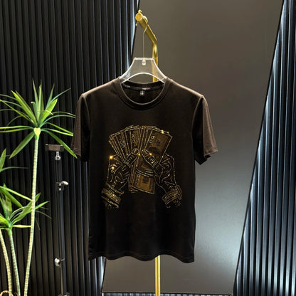 Wealth Prosperity Rhinestone T-Shirt