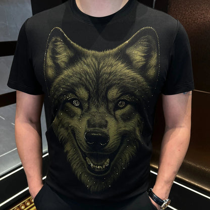 Wolf Head Sequin T-Shirt