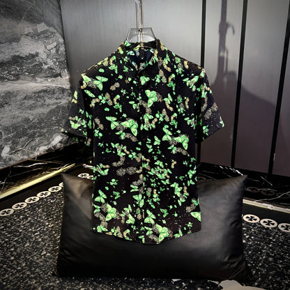 Green Psychedelic Butterfly Shirt
