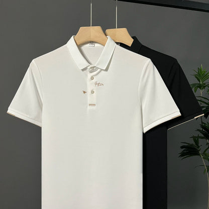 Bee Pattern Casual Polo Shirt