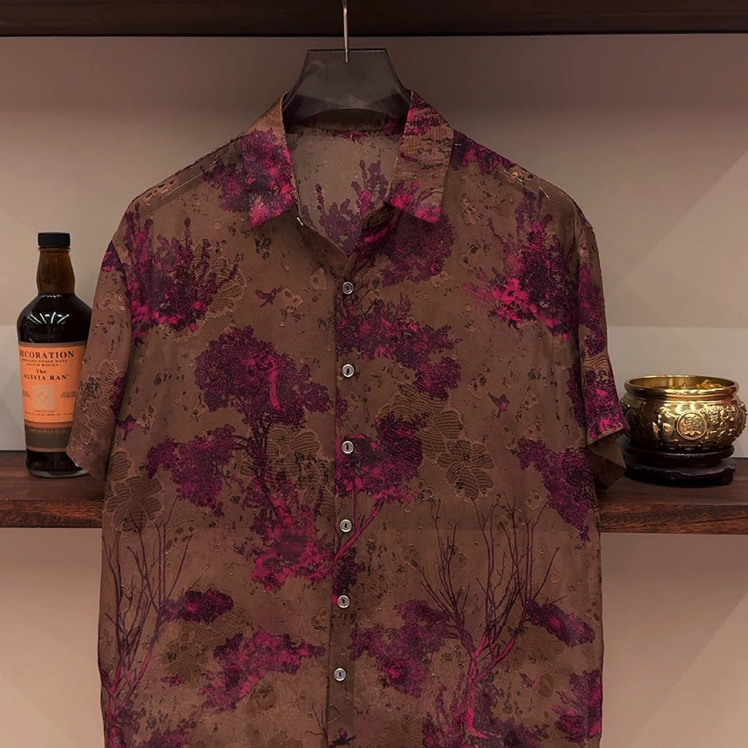 Tree Print Lightweight Shirt