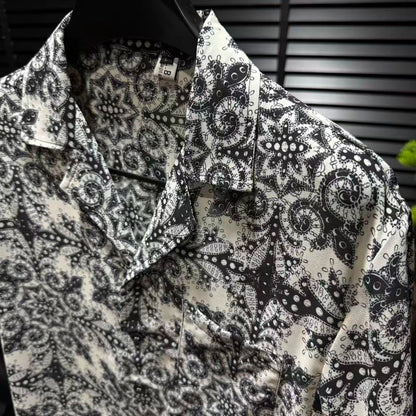 Black and White Pattern Shirt