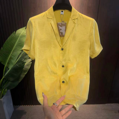 Acetate Silky Dress Shirt