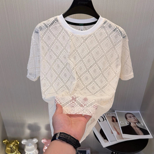 Grid Mesh T-shirt