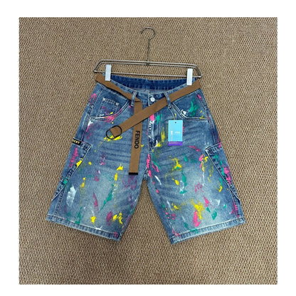 Oil Painting Print Jeans