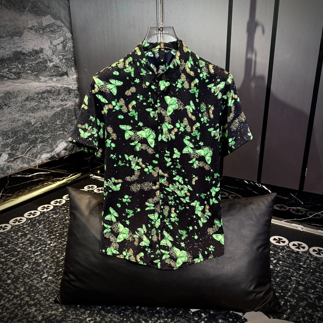 Green Psychedelic Butterfly Shirt
