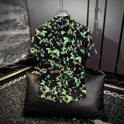 Green Psychedelic Butterfly Shirt