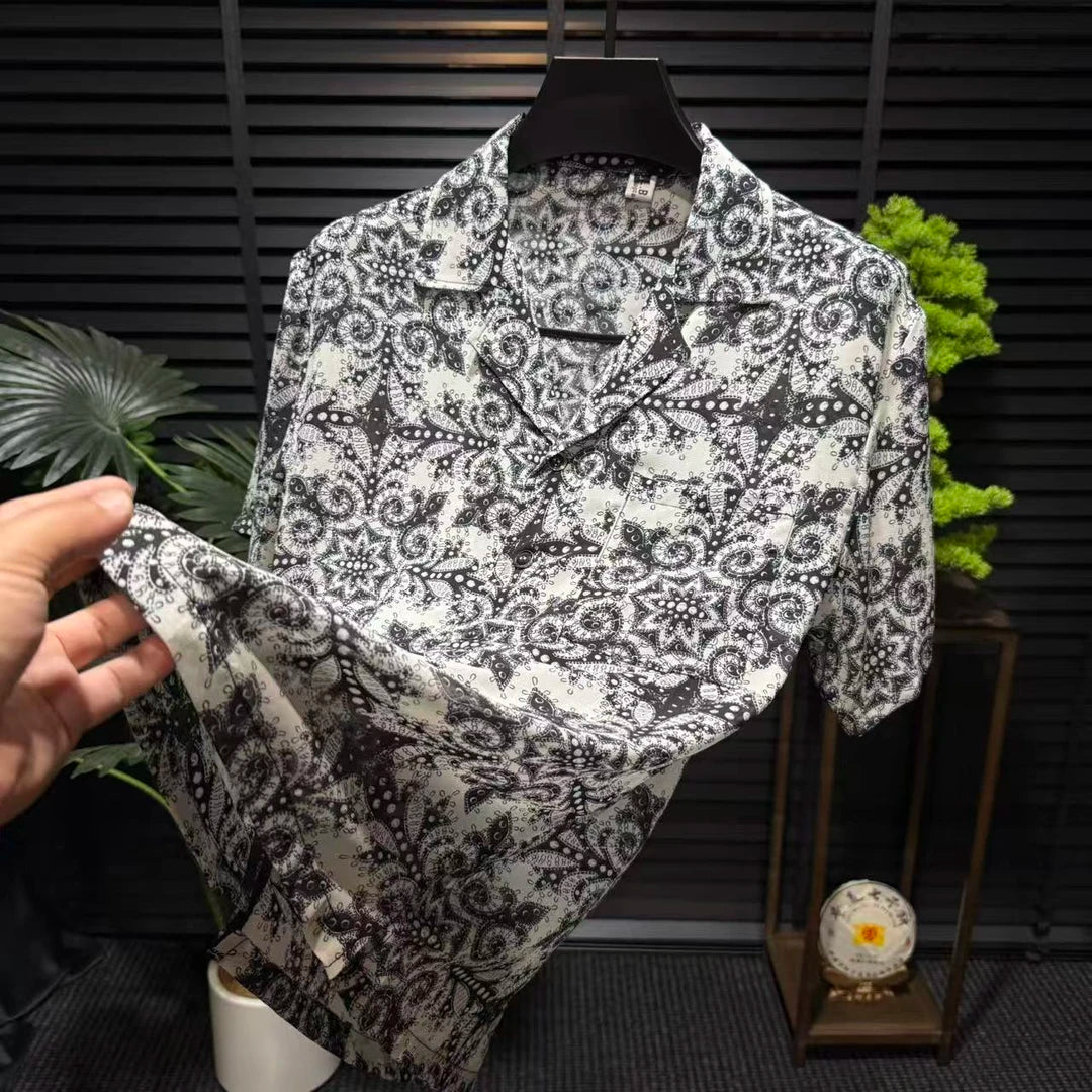 Black and White Pattern Shirt